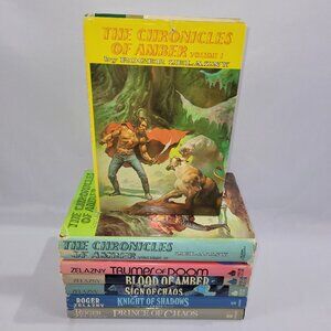 Roger Zelazny The Chronicles of Amber Vintage 7 Hardcover Book Club Complete Set